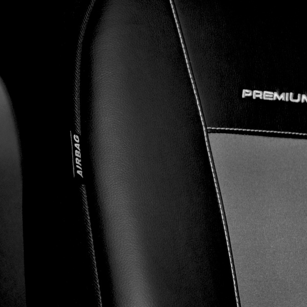 Op maat gemaakte hoezen voor Ford Kuga II SUV (2016-2019) - pasvorm autostoelhoezen - autostoelbeschermer set - grijs