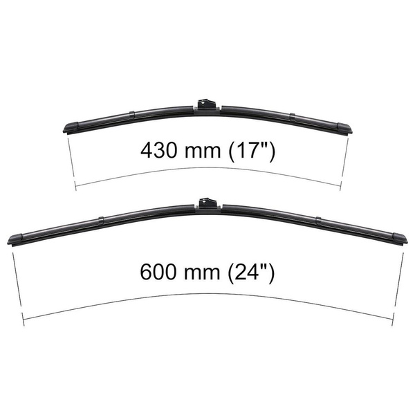 Auto ruitenwissers op de voorruit voor Fiat Croma II Stationwagen, Liftback (06.2005-12.2010) - vlak bladen