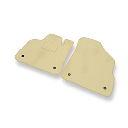 Velours automatten voor Citroen DS5 Hatchback (2011-2015) - beige