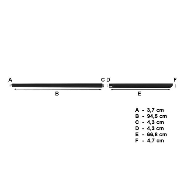 Zwarte zijlijsten voor Opel Agila Hatchback (2000-2007)