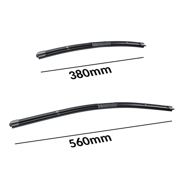 Auto ruitenwissers op de voorruit voor Fiat Idea MPV (01.2006-12.2012) - vlak bladen