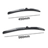 Auto ruitenwissers op de voorruit voor Mazda CX-3 SUV (02.2015-2021) - hybride bladen