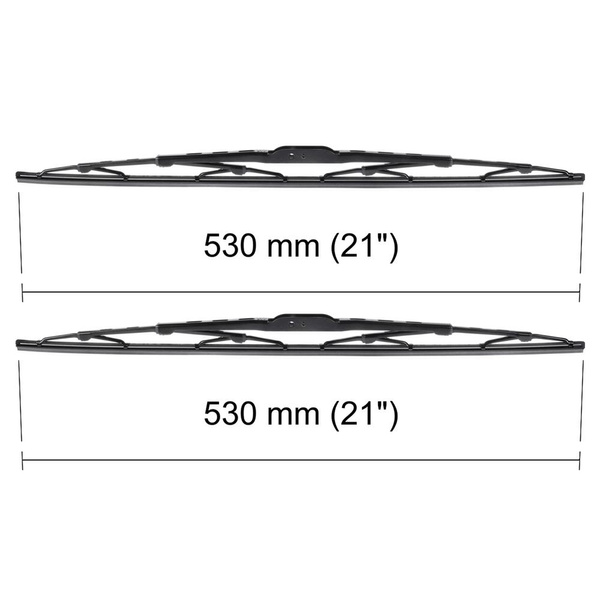 Auto ruitenwissers op de voorruit voor Audi A4 B6 Avant, Cabriolet, Limousine (10.2000-03.2001) - standaard bladen