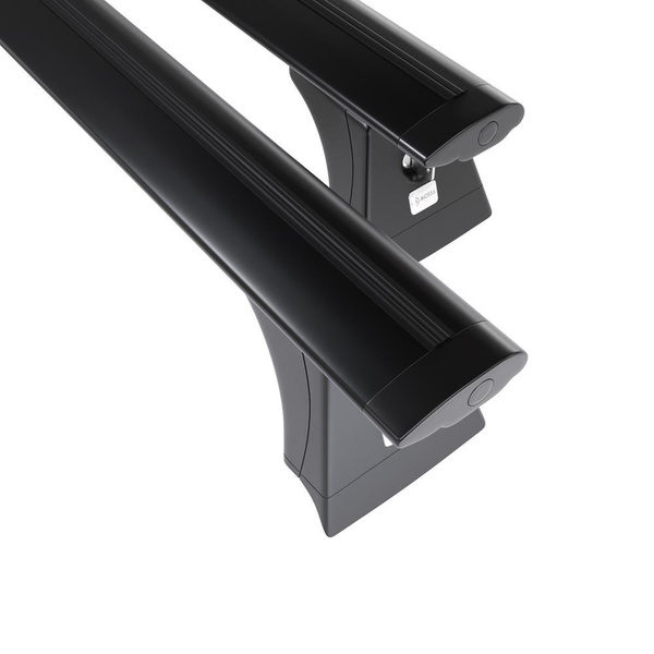 Basisrek voor het autodak voor Opel Corsa E Hatchback (2015-2019) - zwart Imperiaal - bevestigingspunten - Aluminium