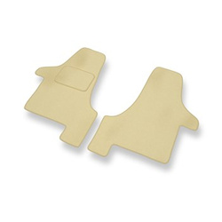 Velours automatten voor Volkswagen Transporter T5 Bestelwagen (2003-2015) - beige