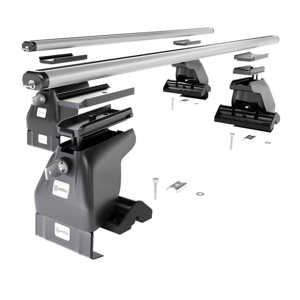 Basisrek voor het autodak voor BMW 7 E65/E66 Limousine (2002-2008) - zilver Imperiaal - zonder bevestigingsmateriaal - Aluminium