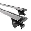 Basisrek voor het autodak voor Mitsubishi Outlander mk III SUV (2013-2021) - zilver Imperiaal - geïntegreerde railing - Aluminium