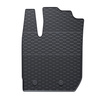 Rubberen matten voor de Dacia Duster II SUV (2017-2024) - zwart - 4 stuks