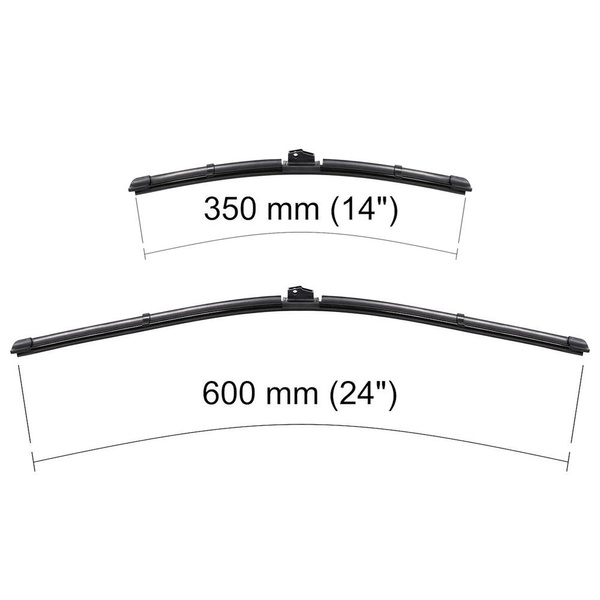 Auto ruitenwissers op de voorruit voor Ford Ka II Hatchback (10.2010-05.2016) - vlak bladen