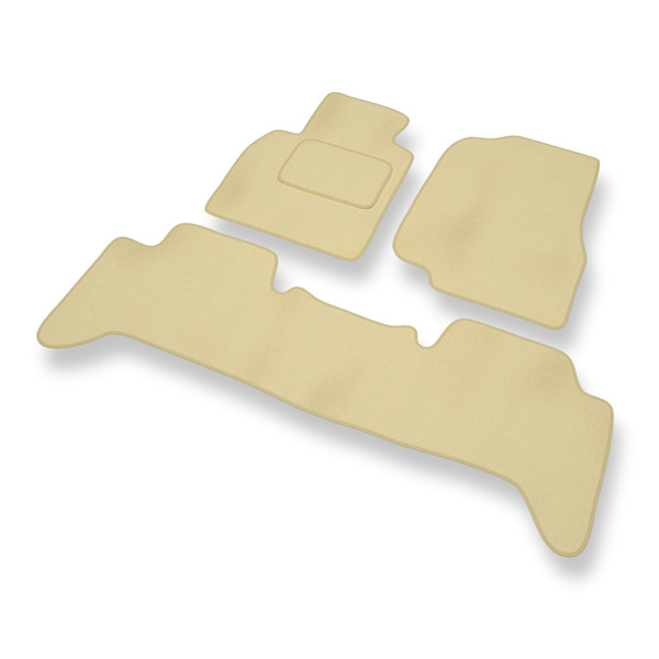 Velours automatten voor Toyota Land Cruiser J100 SUV (1998-2007) - beige