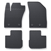 Rubberen matten voor de Fiat Tipo Hatchback, Stationwagen (2016-....) - zwart - 4 stuks