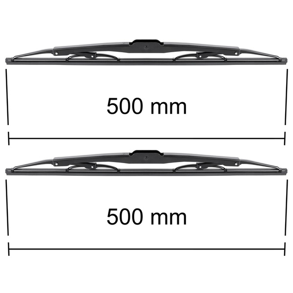 Auto ruitenwissers op de voorruit voor Renault Kangoo I Bestelwagen (10.1997-12.2007) - standaard bladen
