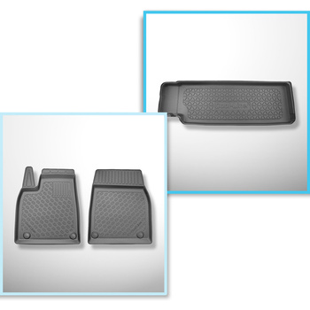 Set kofferbakmat en automatten TPE PREMIUM op maat gemaakt voor: Tesla Model X S