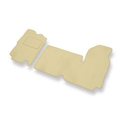 Velours automatten voor Opel Movano I Bestelwagen (1999-2003) 3 zitplaatsen - beige