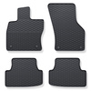 Rubberen matten voor de Seat Leon III Hatchback, Sportstourer (2013-2020) - zwart - 4 stuks