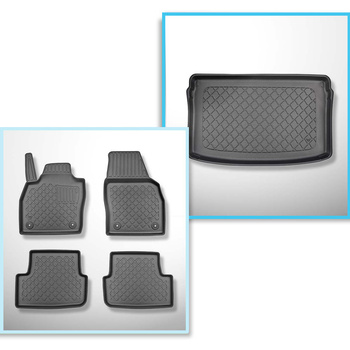 Set kofferbakmat en automatten TPE op maat gemaakt voor: Audi A1 VI Sportback (0