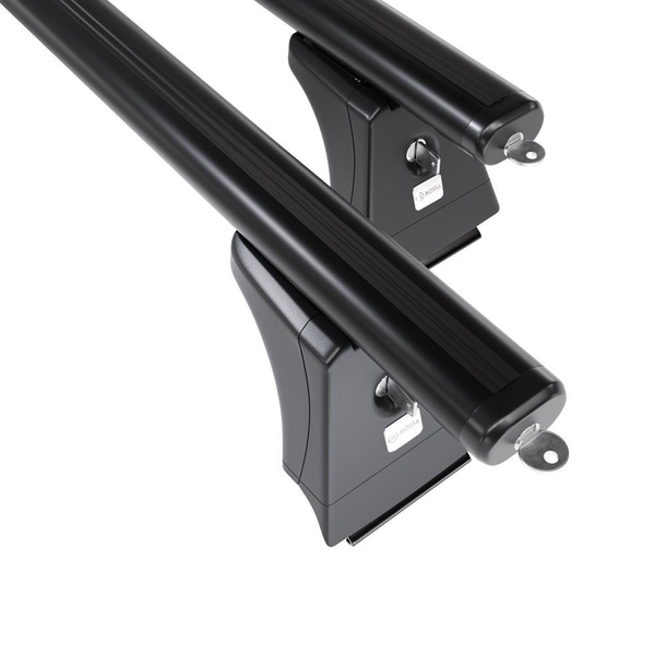 Basisrek voor het autodak voor Volvo XC60 SUV (2008-2017) - zwart Imperiaal - geïntegreerde railing - Aluminium