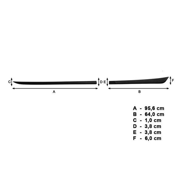 Zwarte zijlijsten voor Suzuki Baleno Hatchback (2016-....)