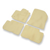 Velours automatten voor Dacia Dokker Bestelwagen (2012-2021) - beige