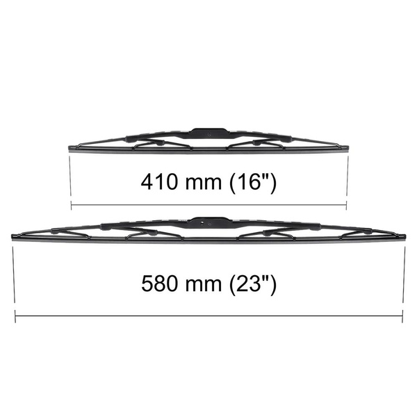 Auto ruitenwissers op de voorruit voor Fiat Punto I Hatchback, Cabriolet, Bestelwagen (08.1993-08.1999) - standaard bladen