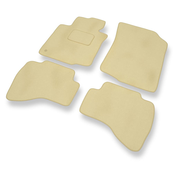 Velours automatten voor Peugeot 107 I Hatchback (2005-2013) - beige