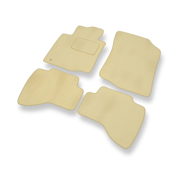 Velours automatten voor Toyota Aygo I Hatchback (2005-2014) - beige