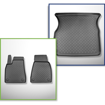Set kofferbakmat en automatten TPE op maat gemaakt voor: Tesla Model X SUV (10.2