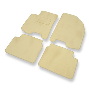 Velours automatten voor Daewoo Kalos Sedan (2002-2011) - beige