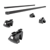 Basisrek voor het autodak voor Subaru Outback mk V Stationwagen (2014-2019) - zwart Imperiaal - geïntegreerde railing - Staal