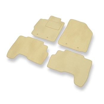 Velours automatten voor Toyota Yaris II Hatchback, Sedan (2005-2010) - beige