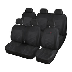 Op maat gemaakte hoezen voor Ford Transit VII Bestelwagen (2013-2019) 6 zitplaatsen - pasvorm autostoelhoezen - autostoelbeschermer set - E4