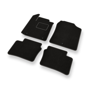 Velours automatten voor Kia Picanto III Hatchback (2017-....) - zwart