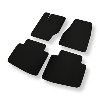 Vilten automatten voor Jeep Commander I SUV (2006-2010) - zwart