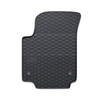 Rubberen matten voor de Seat Mii Hatchback (2011-2019) - zwart - 2 stuks
