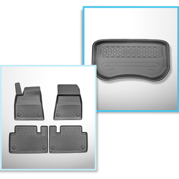 Set kofferbakmat en automatten TPE PREMIUM op maat gemaakt voor: Tesla Model 3 S