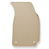 Rubberen matten voor de Volkswagen Passat B5 Sedan, Variant (1996-2005) - beige - 4 stuks