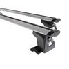 Basisrek voor het autodak voor Renault Trafic Bestelwagen (2001-2006) - zilver Imperiaal - bevestigingspunten - Aluminium