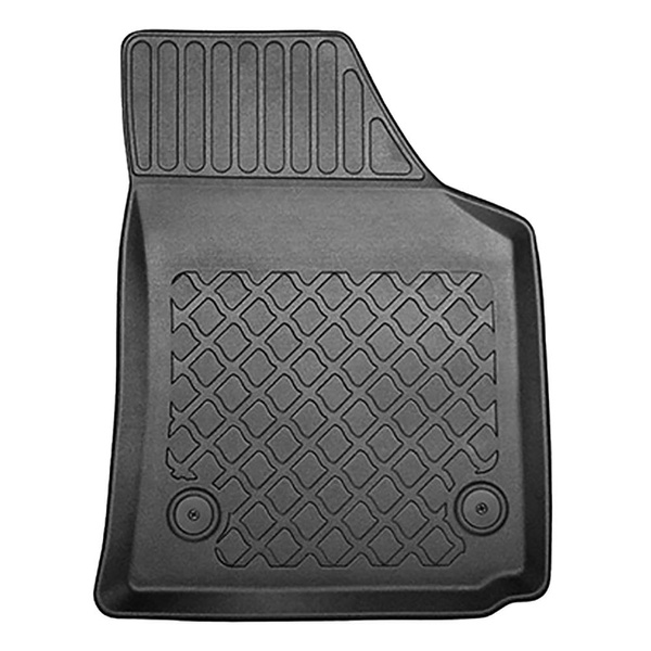 Set kofferbakmat en automatten TPE op maat gemaakt voor: Volkswagen Caddy Life, Comfortline, Trendline Stationwagen (2004-10.2020) - 5 zitplaatsen; geluidsisolatie op de wanden van de bagageruimte