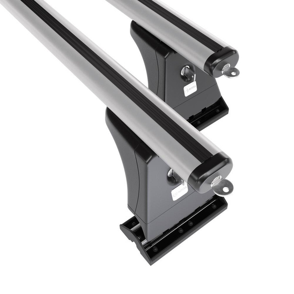 Basisrek voor het autodak voor Renault Kangoo II Bestelwagen (2008-2021) - zilver Imperiaal - bevestigingspunten - Aluminium