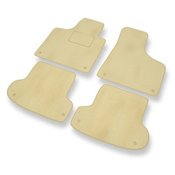 Velours automatten voor Audi A3 II 8P Hatchback, Cabriolet, Sportback (2003-2012) - beige
