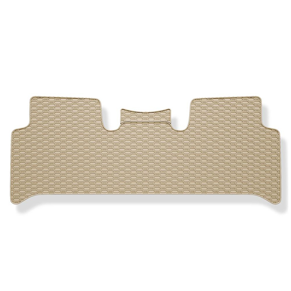 Rubberen matten voor de Renault Scenic II MPV (2003-2009) - beige - 3 stuks