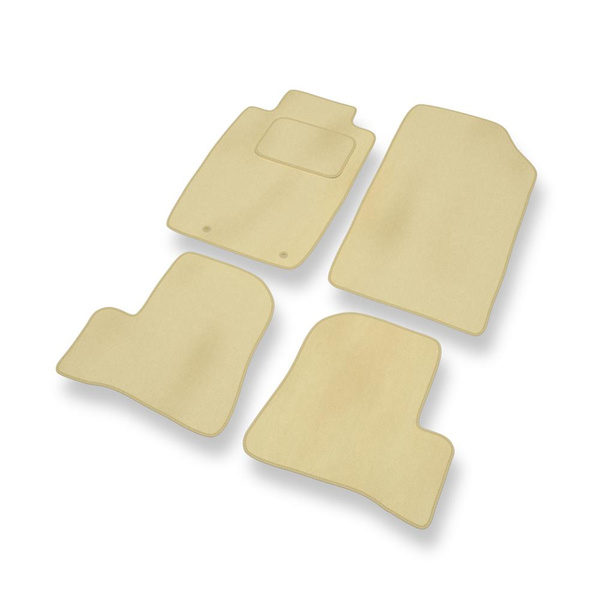 Velours automatten voor Peugeot 206 I Hatchback, Cabriolet, Sedan, SW (1998-2012) - beige