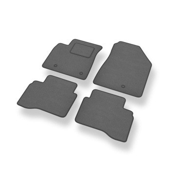 Velours automatten voor Kia Niro I Crossover (2016-2022) - grijs