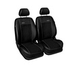 Op maat gemaakte hoezen voor Volkswagen Caddy III Cargo (2004-2015) alleen de voorstoelen - twee enkele stoelen - pasvorm autostoelhoezen - autostoelbeschermer set - zwart