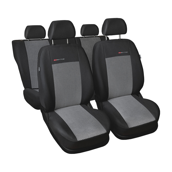 Op maat gemaakte hoezen voor Nissan Qashqai II Crossover (2013-2021) standaard stoelen - pasvorm autostoelhoezen - autostoelbeschermer set - E2