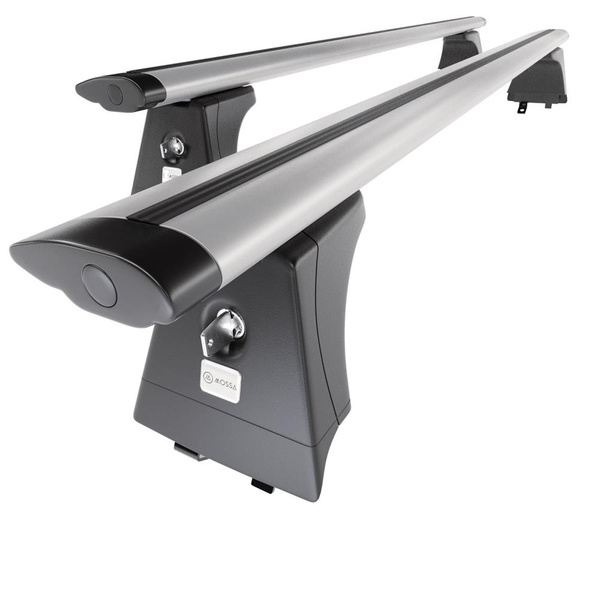 Basisrek voor het autodak voor Hyundai i40 Stationwagen (2015-2018) - zilver Imperiaal - geïntegreerde railing - Aluminium