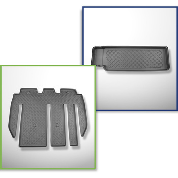 Set kofferbakmat en automatten TPE op maat gemaakt voor: Tesla Model X SUV (01.2
