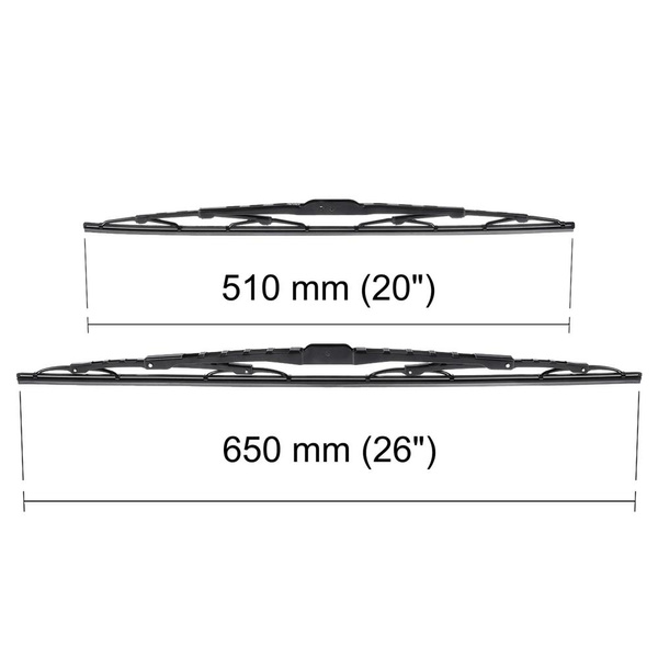Auto ruitenwissers op de voorruit voor Chrysler Voyager V MPV (01.2008-2010) - standaard bladen
