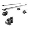 Basisrek voor het autodak voor Mitsubishi Pajero Sport SUV (2016-....) - zilver Imperiaal - geïntegreerde railing - Aluminium