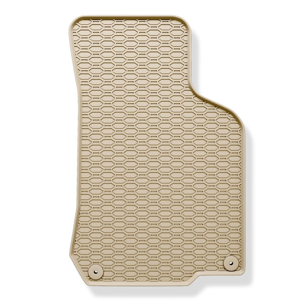 Rubberen matten voor de Volkswagen Golf IV Hatchback, Cabriolet, Variant (1997-2006) - beige - 4 stuks